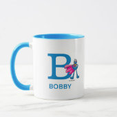 Super Grover Ihren Namen und Monogramm B hinzufüge Tasse (Links)