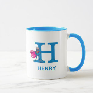 Super Grover Ihren Namen und Monogramm H hinzufüge Tasse