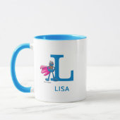 Super Grover Ihren Namen und Monogramm hinzufügen Tasse (Links)