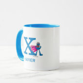 Super Grover Ihren Namen und Monogramm X hinzufüge Tasse (Vorderseite Links)