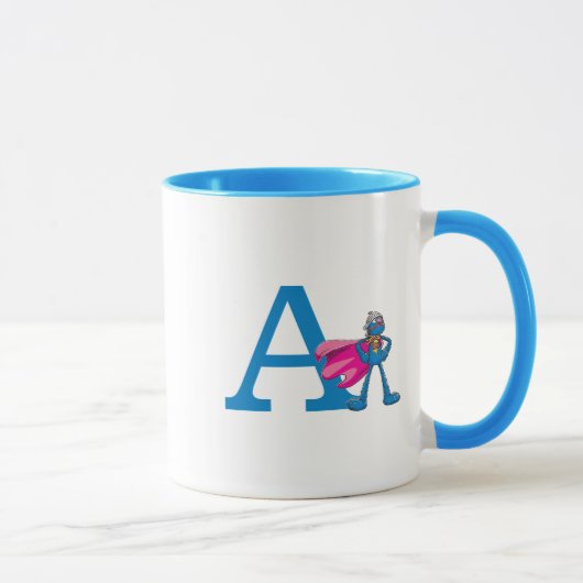 Super Grover Monogram A Tasse (Rechts)