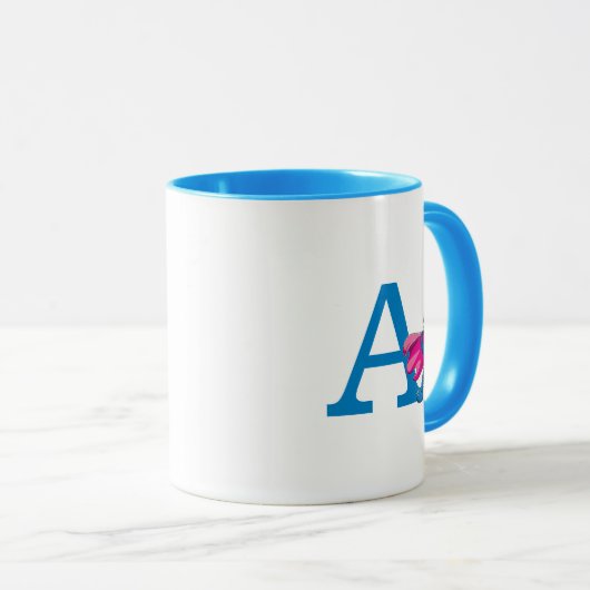 Super Grover Monogram A Tasse (VorderseiteRechts)