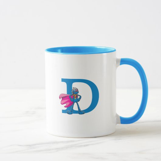 Super Grover Monogram D Tasse (Rechts)