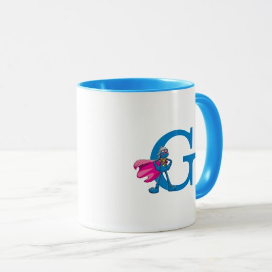 Super Grover Monogram G Tasse (VorderseiteRechts)