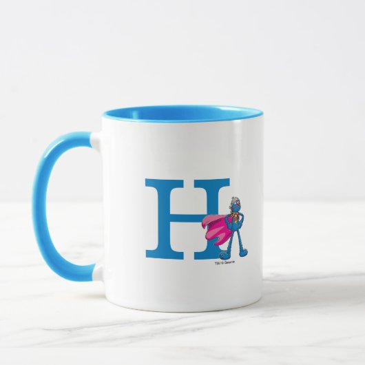 Super Grover Monogram H Tasse (Links)