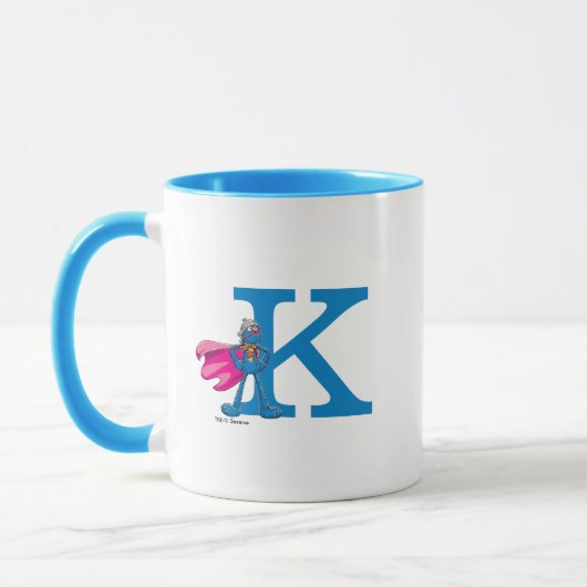 Super Grover Monogram K Tasse (Links)