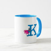 Super Grover Monogram K Tasse (VorderseiteRechts)