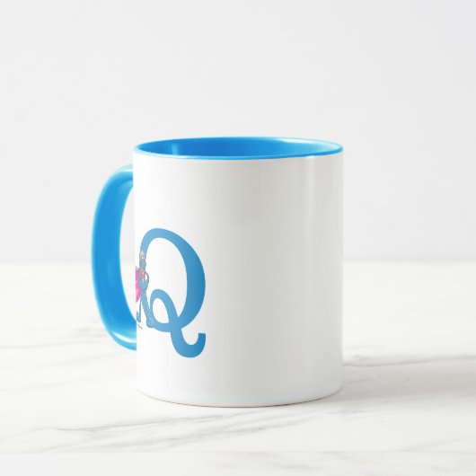 Super Grover Monogram Q Tasse (Vorderseite Links)