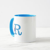 Super Grover Monogram R Tasse (Vorderseite Links)