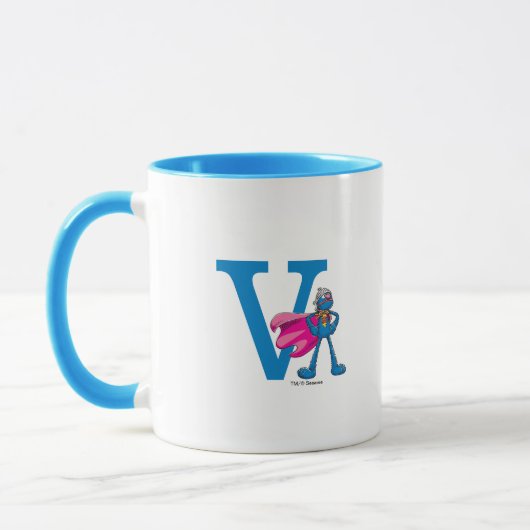 Super Grover Monogram V Tasse (Links)