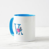 Super Grover Monogram V Tasse (Vorderseite Links)