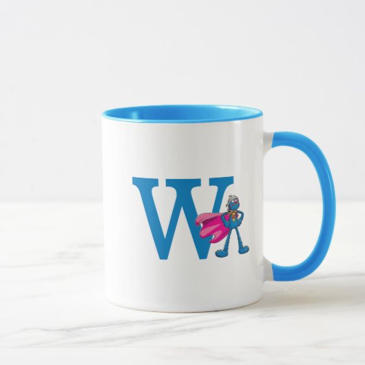 Super Grover Monogram W Tasse (Rechts)