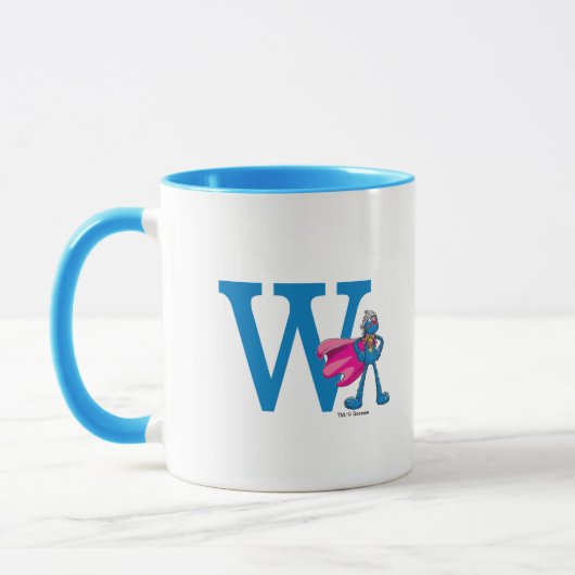 Super Grover Monogram W Tasse (Links)