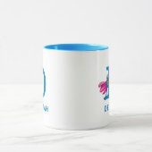 Super Grover Name & Monogramm D hinzufügen Tasse (Zentrum)