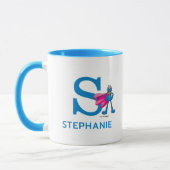 Super Grover Name & Monogramm S Tasse (Links)