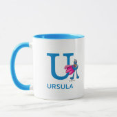 Super Grover Name und Monogramm U Tasse (Links)