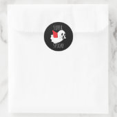 Super Gruselig Runder Aufkleber (Tasche)