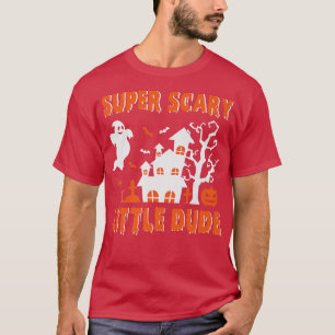Super Gruseliger Kleiner Typ Halloween Kostüm Prem T-Shirt