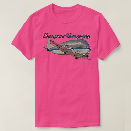 Super Guppy Cargo Flugzeug T-Shirt (Design vorne)