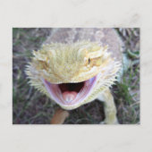 Super Happy Bartded Dragon Postkarte (Vorderseite)