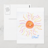 Super Happy Sun Postkarte (Vorne/Hinten)