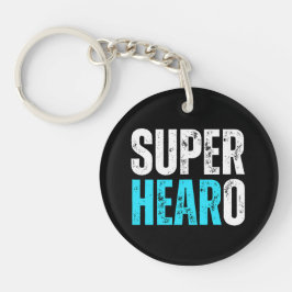 Super Hearo - Deaf / Cochlear Implant Warrior Schlüsselanhänger