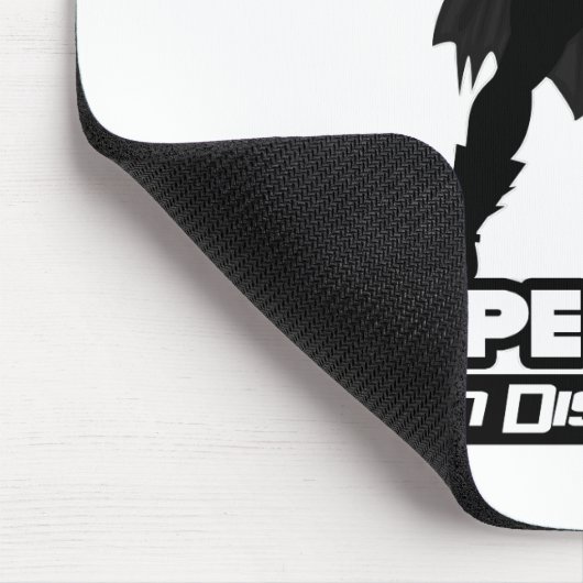 Super Held in versteckter Form Mousepad (Ecke)