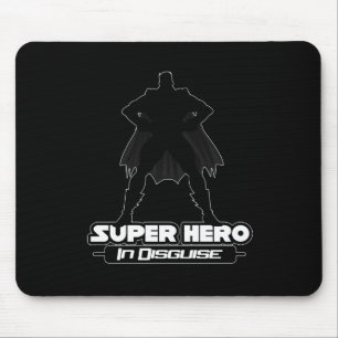 Super Held in versteckter Form Mousepad