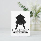 Super Held in versteckter Form Postkarte (Stehend Vorderseite)