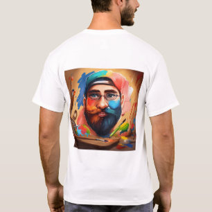 Super Held mit braunen Augen T-Shirt