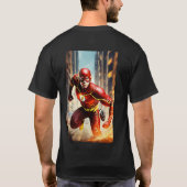Super Helden Design Shirt am besten (Rückseite)