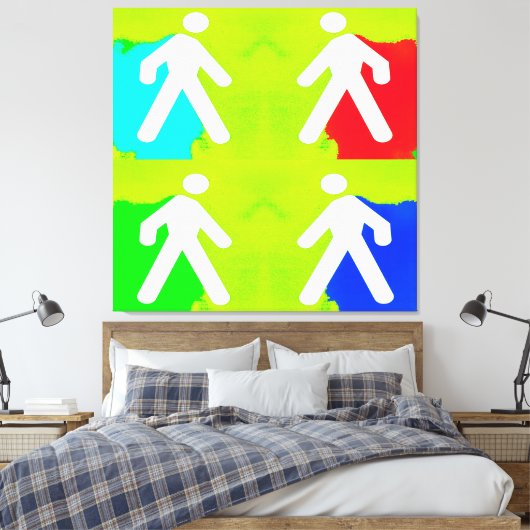 Super Helden Leinwanddruck (Insitu (Schlafzimmer))