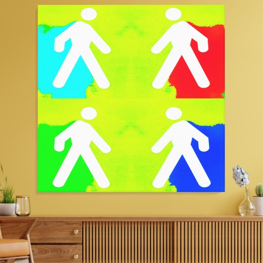 Super Helden Leinwanddruck (Insitu (Wohnzimmer))