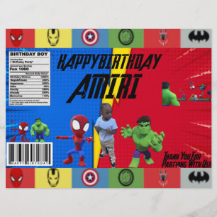 SUPER HELDEN-THEMEN-CHIP-TÜTEN FLYER
