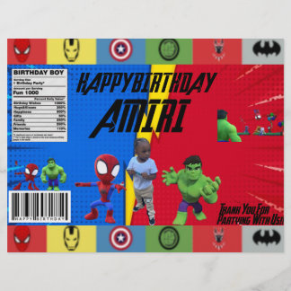 SUPER HELDEN-THEMEN-CHIP-TÜTEN FLYER