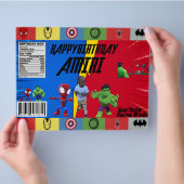 SUPER HELDEN-THEMEN-CHIP-TÜTEN FLYER (Hand)