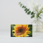 Super helle Sonnenblume Visitenkarte (Stehend Vorderseite)