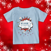 Super Hero Baby`s erste Weihnachtsschneeflocken Baby T-shirt