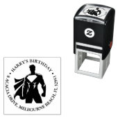 Super Hero Birthday Party Permastempel (Beispiel)
