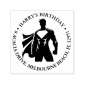 Super Hero Birthday Party Permastempel (Design)