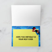 Super Hero Boys Bithday Party Karte (Innenseite)