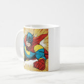 Super Hero Cartoon Tasse (Vorderseite Links)