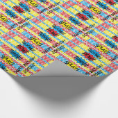 Super Hero Cartoon Words - Geschenkpapier (Ecke)