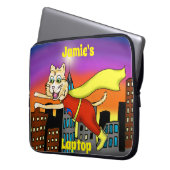 Super Hero Cat Laptop Sleeve (Vorderseite Links)