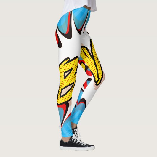 Super Hero Classic Bam! Aktionsblase Leggings (Rechts)
