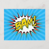 Super Hero Classic Bam! Aktionsblase Postkarte (Vorderseite)