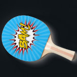 Super Hero Classic Bam! Aktionsblase Tischtennis Schläger<br><div class="desc">Niedliches Comic Buchstil, Pop Kunst der Action Soundeffekt Bam! Dieses lustige, explosive Emblem in Gelb und Schwarz ist perfekt für Menschen, die Comicen oder Pop-Kunst mögen. Die Typografie ist gerahmt gegen eine Explosion von Comicen in Weiß, Schwarz und Rot. Personalisieren Sie dieses Design mit einem Monogramm, einem Namen oder einem...</div>