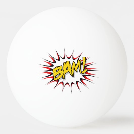 Super Hero Classic Bam! Aktionsblase Tischtennisball (Vorderseite)