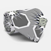 Super Hero Classic Bam! Graustufen-Aktionsblase Krawatte (Gerollt)