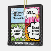 Super Hero Comic Book Adoption, Familiengeschenk Keramikornament (Links)